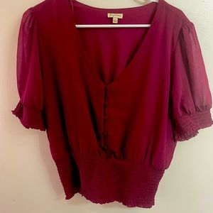 Large Plum-colored Lily White top from Francesca’s